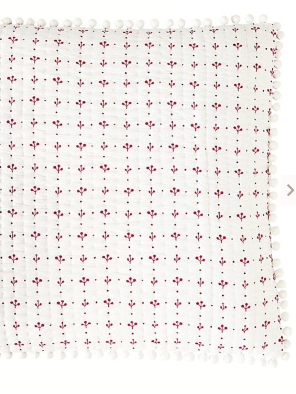 Ballard Designs Georgie Pom Pom Quilted Shams & Quilt